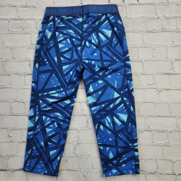 Under Armour woman’s blue printed workout leggings size S - Picture 8 of 10